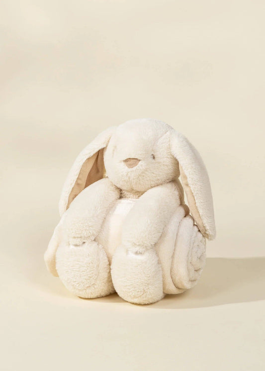 Rabbit Plush Toy Snuggling Blanket