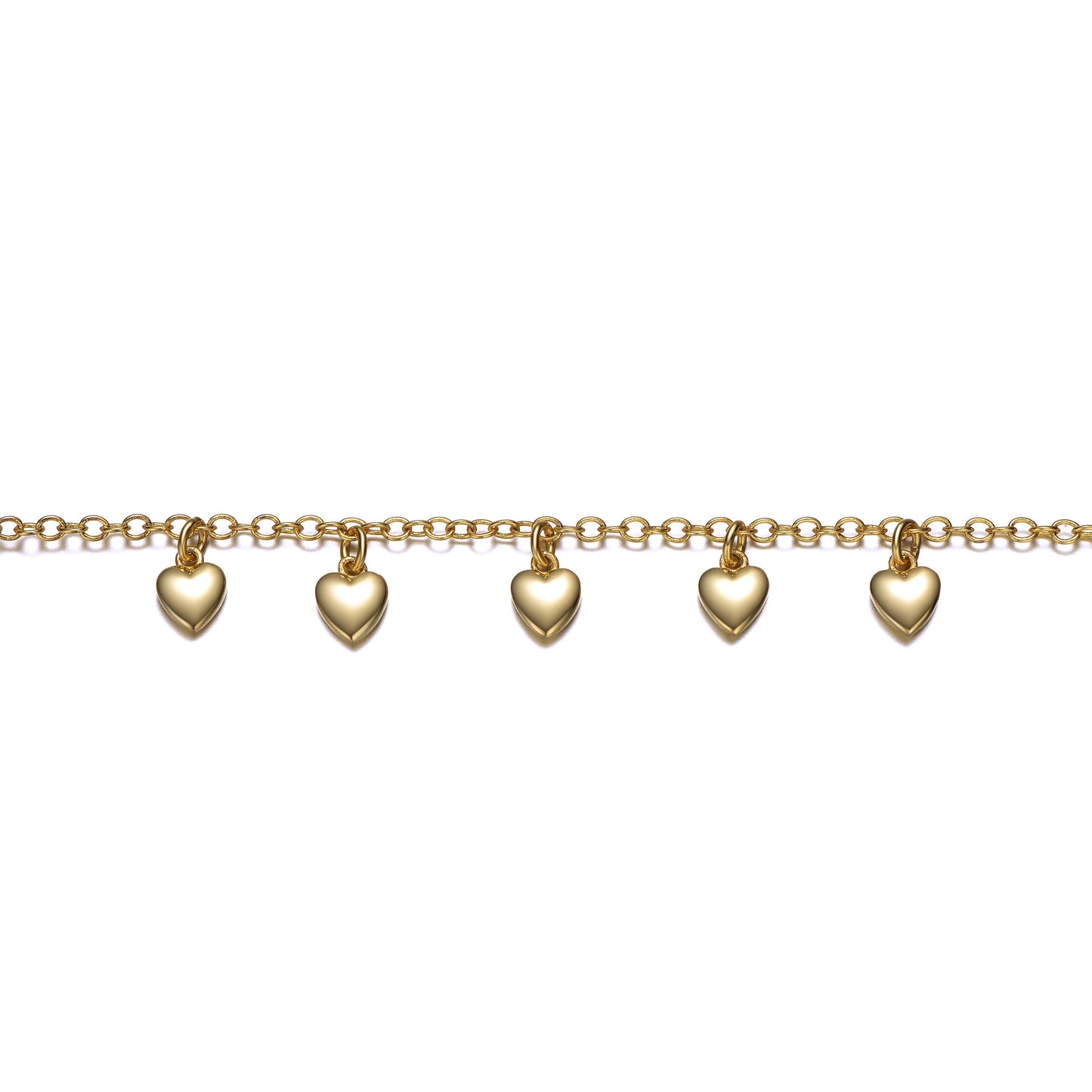 Bracelet with Dangling Heart Charms for Kids