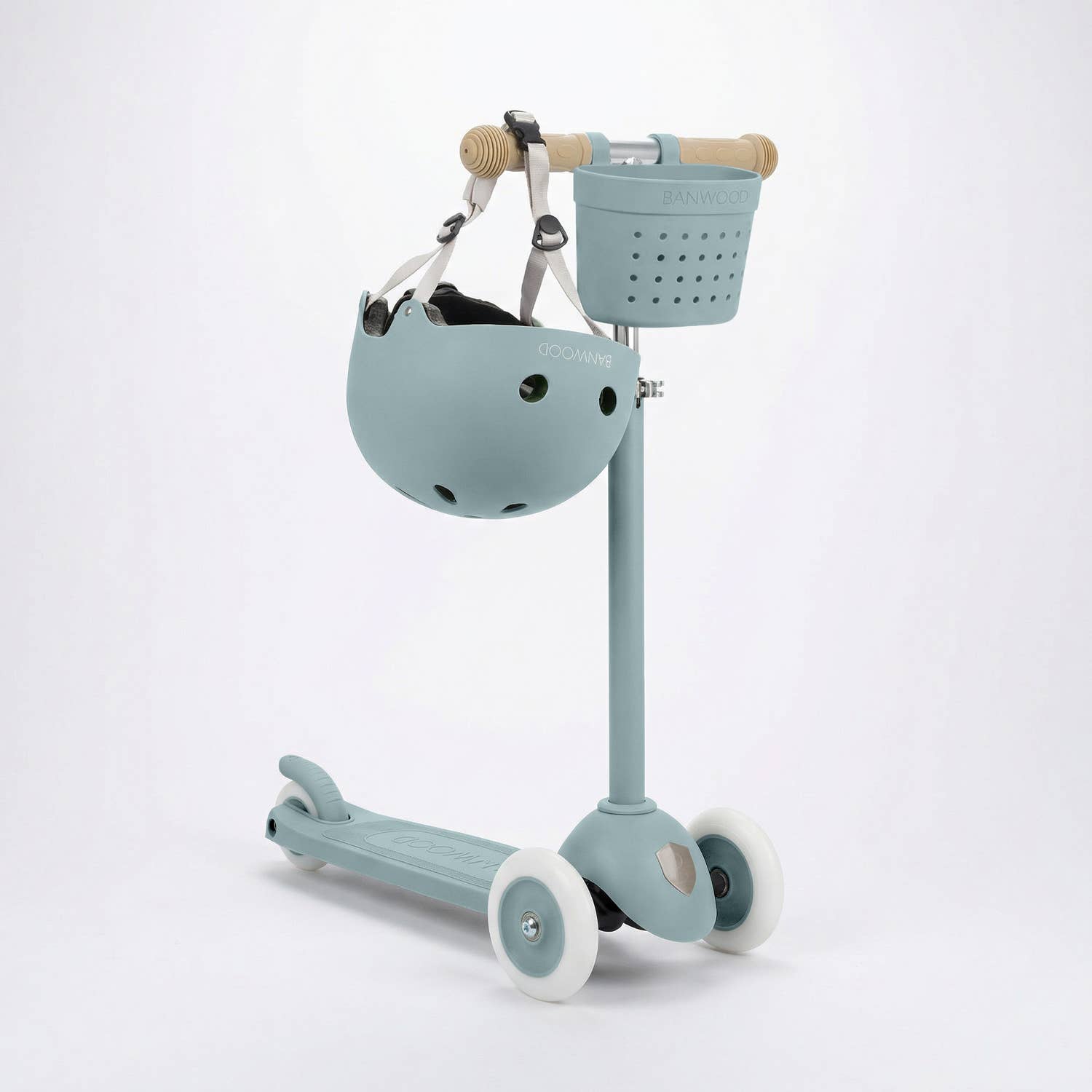 Kids Scooter & Helmet Set – Eco Banwood Teal