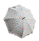 Circle Pattern Rainbow Umbrella with Ruffle Edge