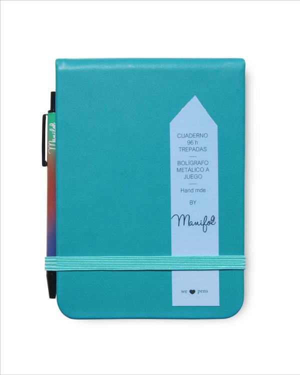 Vertical Leatherette Notebook With Pen and Card Holder
