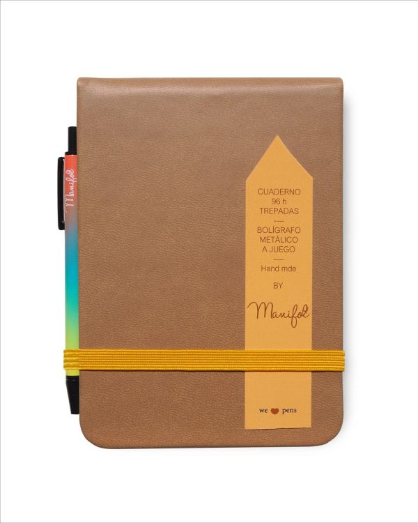 Vertical Leatherette Notebook With Pen and Card Holder