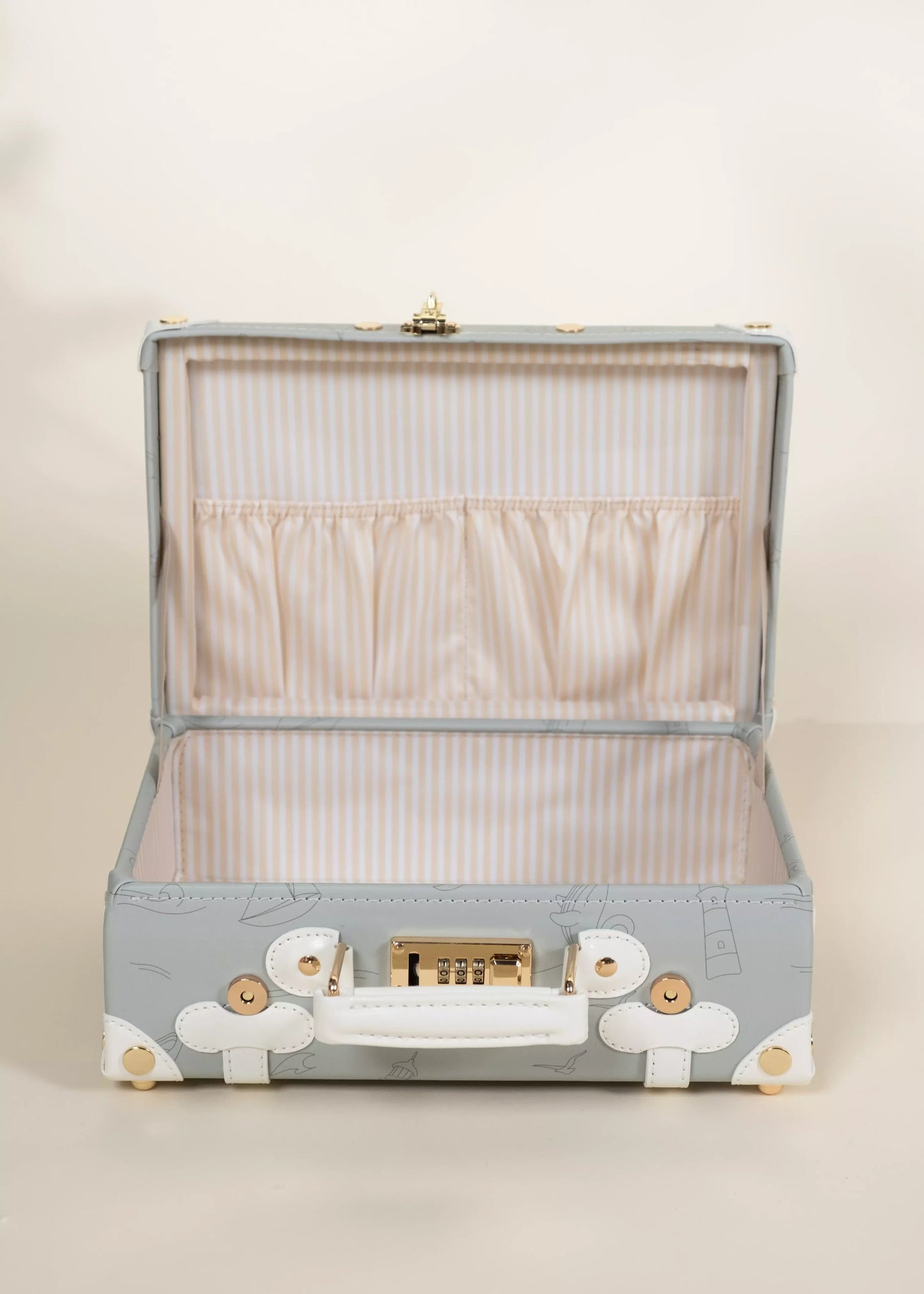 Vegan Leather Play Suitcase - Ocean