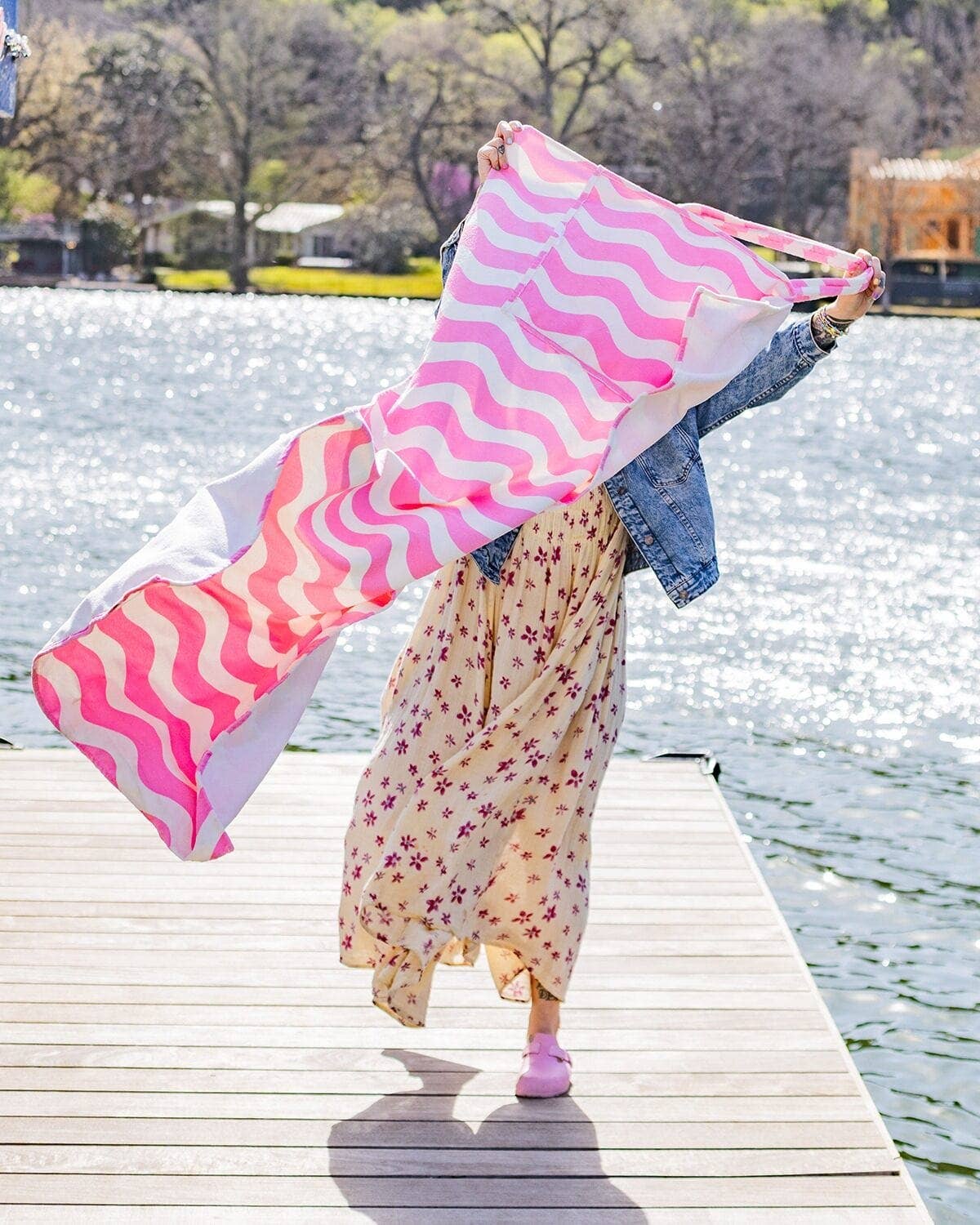 Wavy 2-in-1 Towel Tote Bag