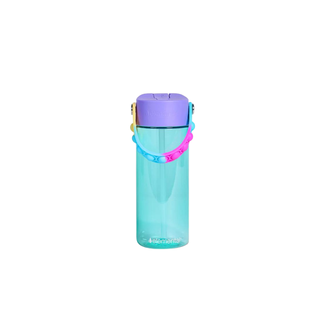 18oz Splash Pop Bottle - Blue Tie Dye