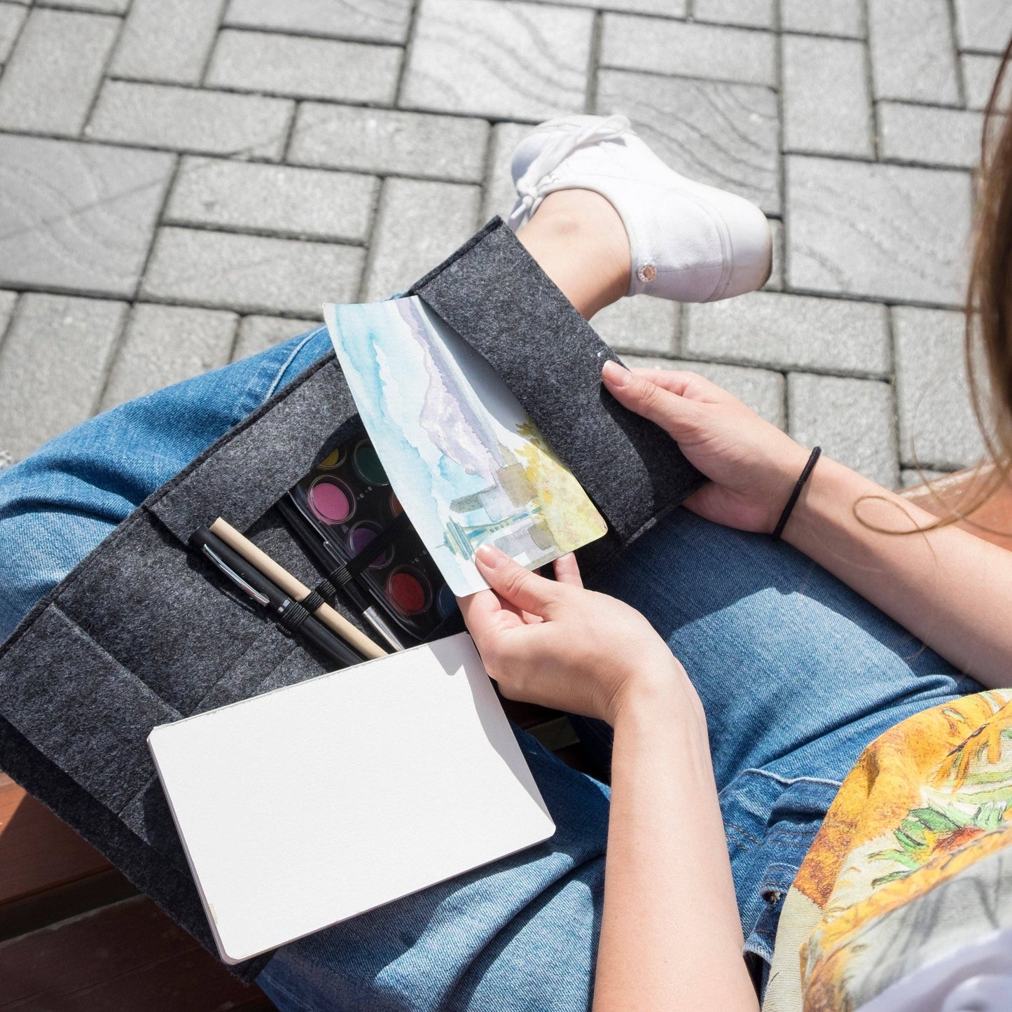 JOTBLOCK travel postcard watercolor paint set