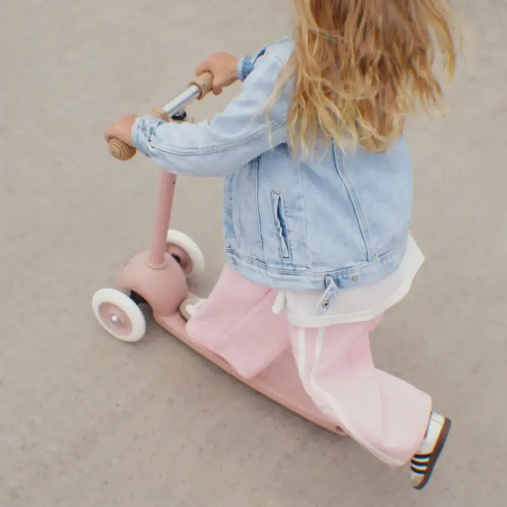 BANWOOD ECORIDE PACK - SCOOTER & HELMET - DUSTY ROSE
