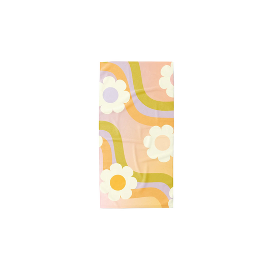 Beach Towel - Wavy Daisy