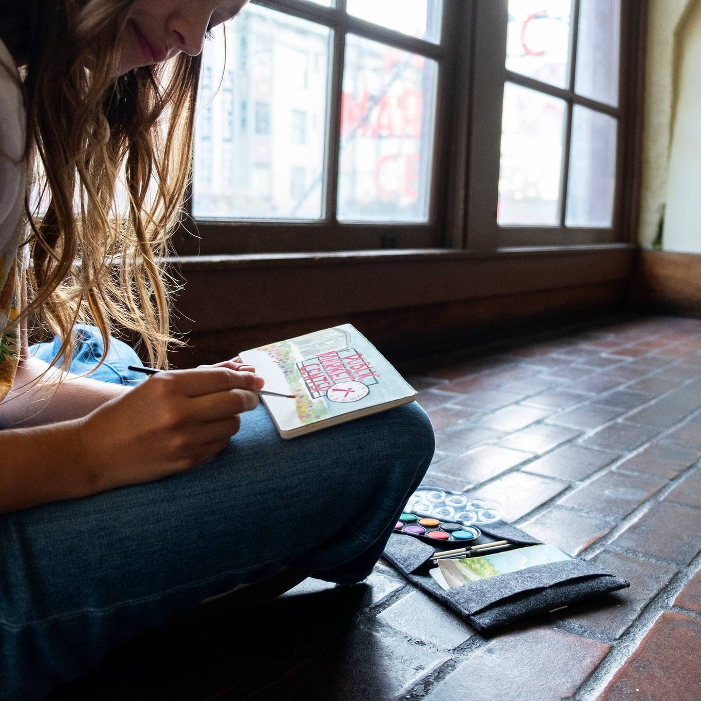 JOTBLOCK travel postcard watercolor paint set