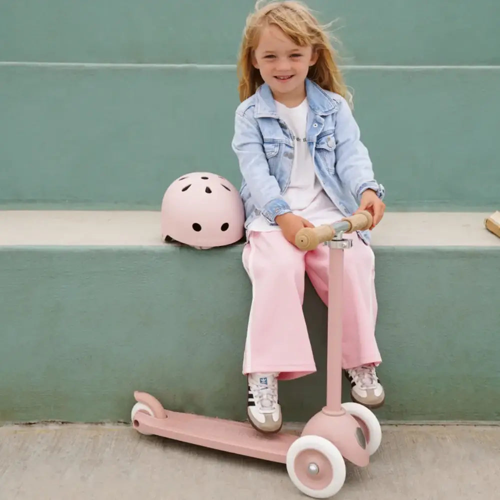 BANWOOD ECORIDE PACK - SCOOTER & HELMET - DUSTY ROSE
