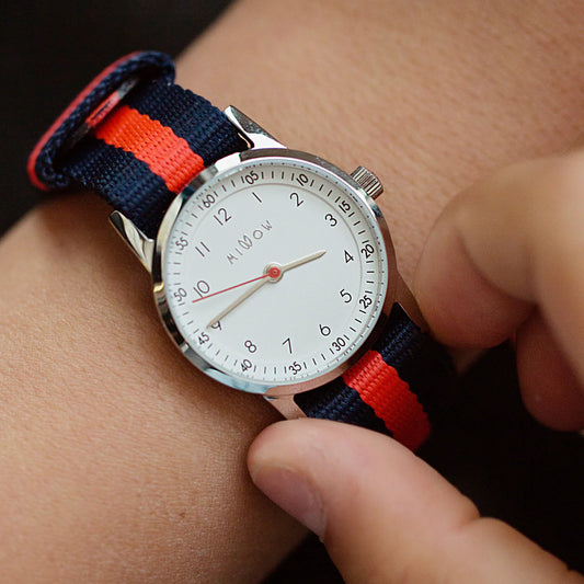 Watch Straps - Striped Red