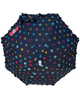 Circle Pattern Rainbow Umbrella with Ruffle Edge