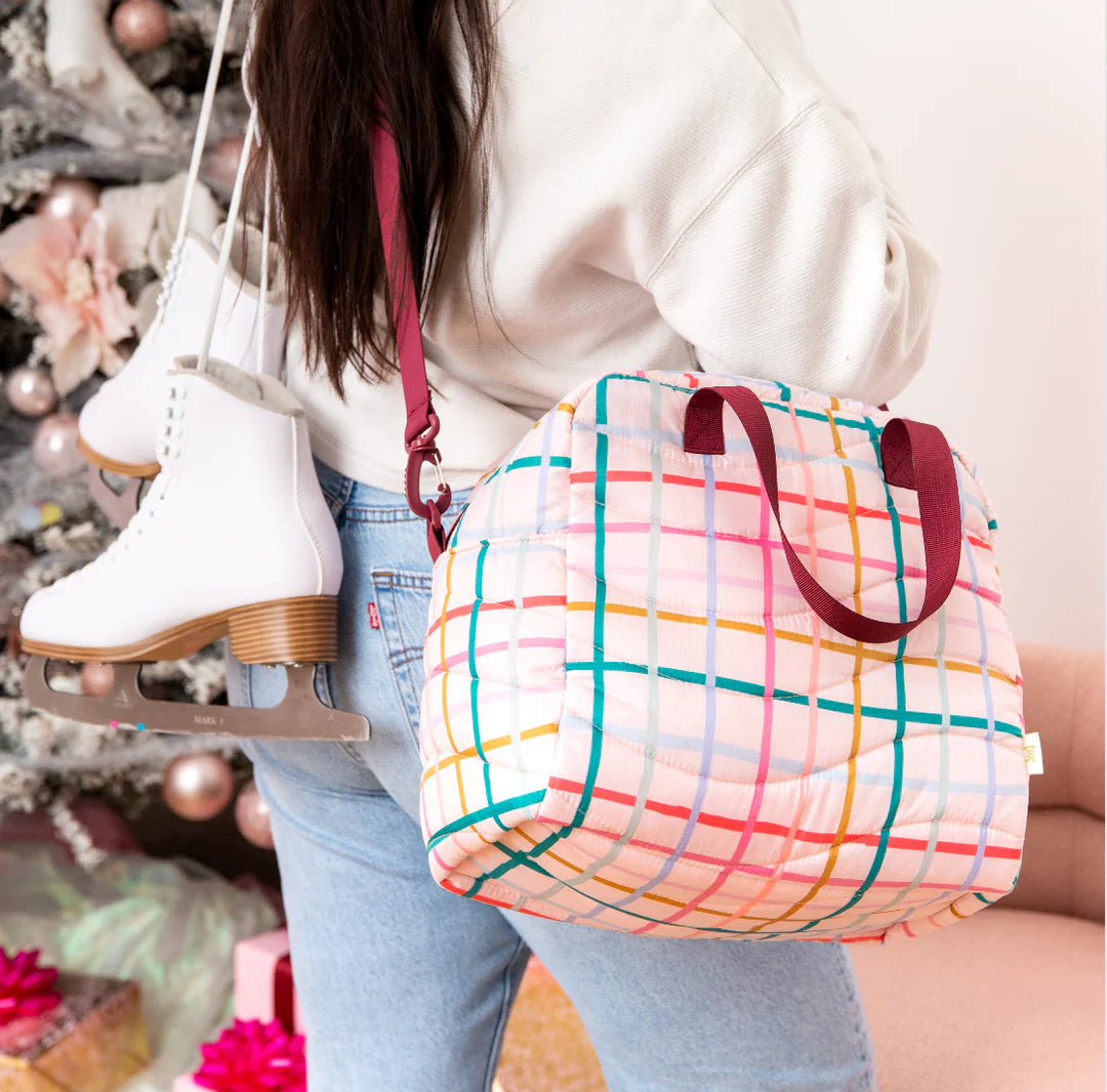 Skate Bag Puffy - Pretty Plaid