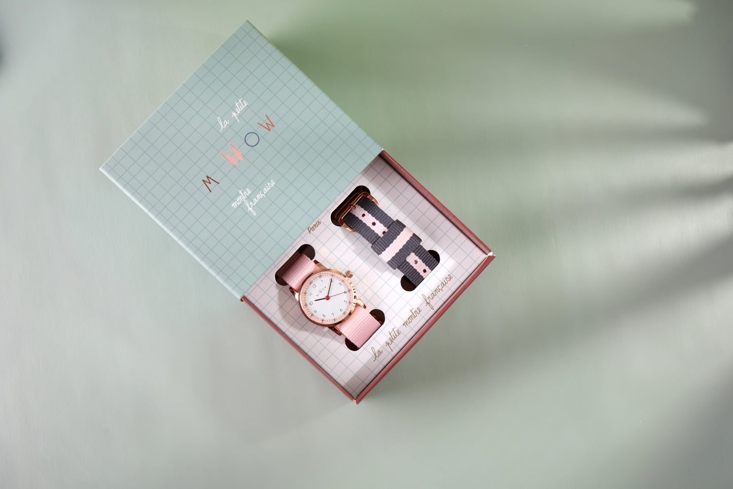 Watch Straps - Striped Pink