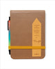Vertical Leatherette Notebook With Pen and Card Holder