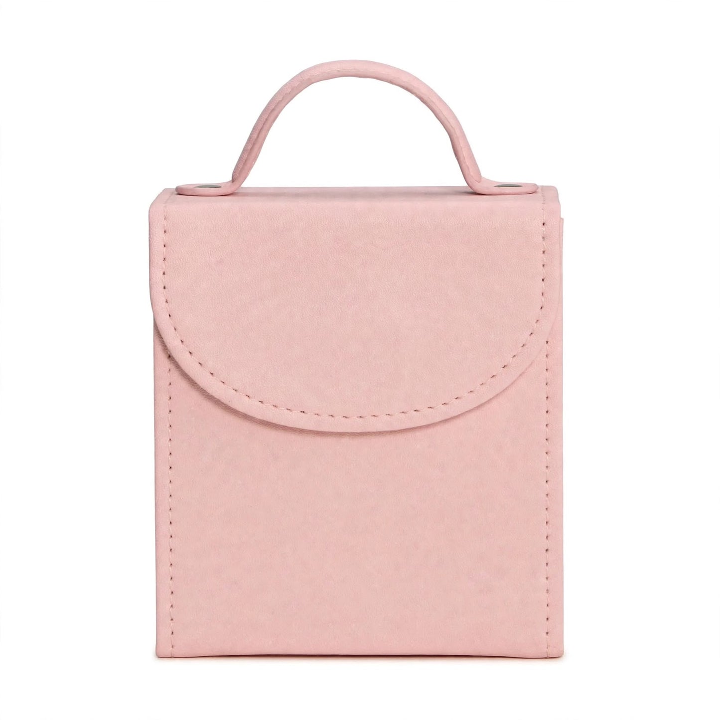 Pink Travel Jewelry Organizer Case
