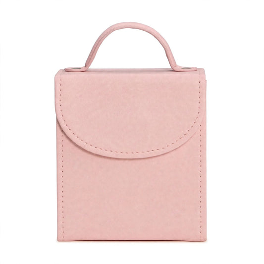 Pink Travel Jewelry Organizer Case