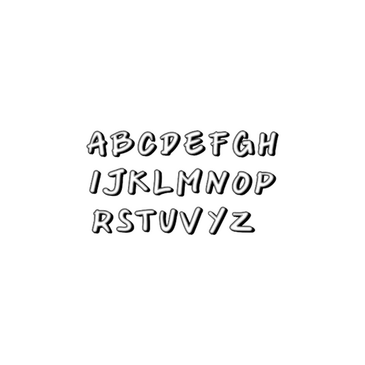 Alphabet Nimix Set Black N White