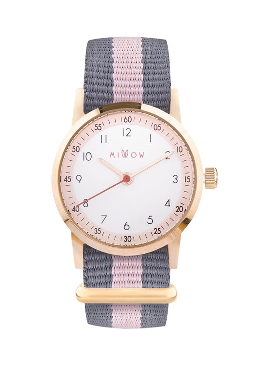 Watch Straps - Striped Pink