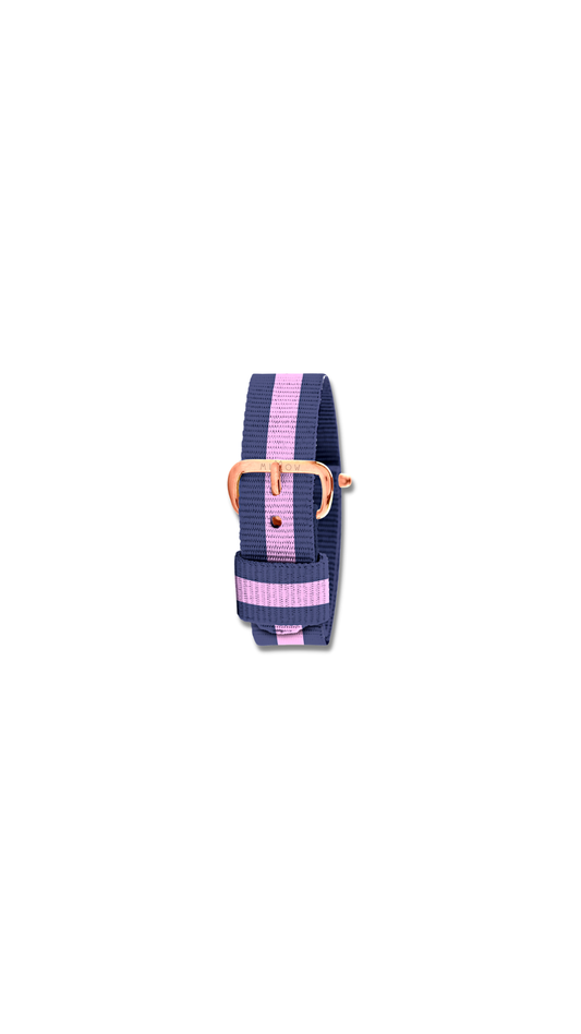 Watch Straps - Striped Pink