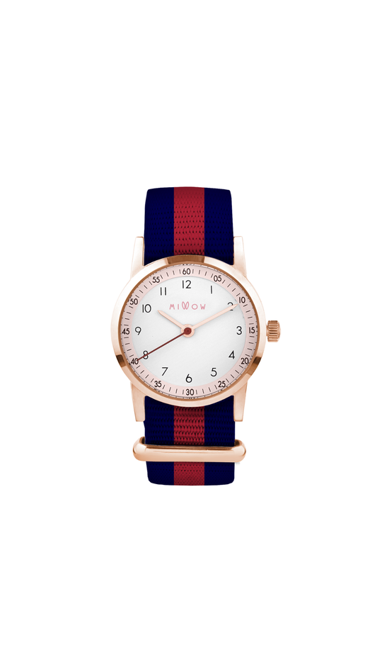 Watch Straps - Striped Red