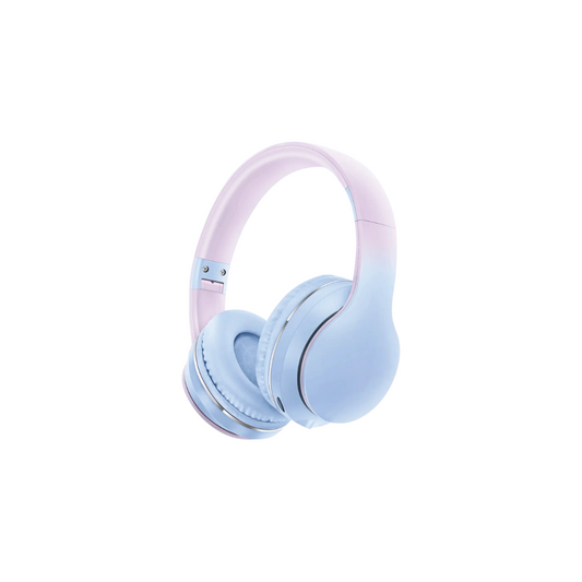 Pink and Blue Headphones