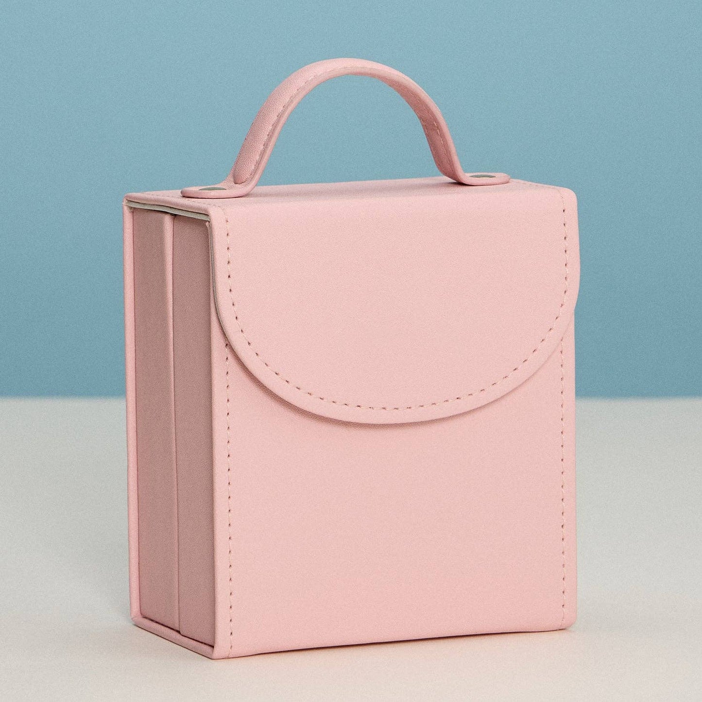 Pink Travel Jewelry Organizer Case