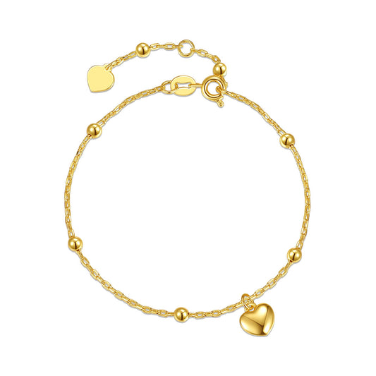 Bead and Heart Bracelet