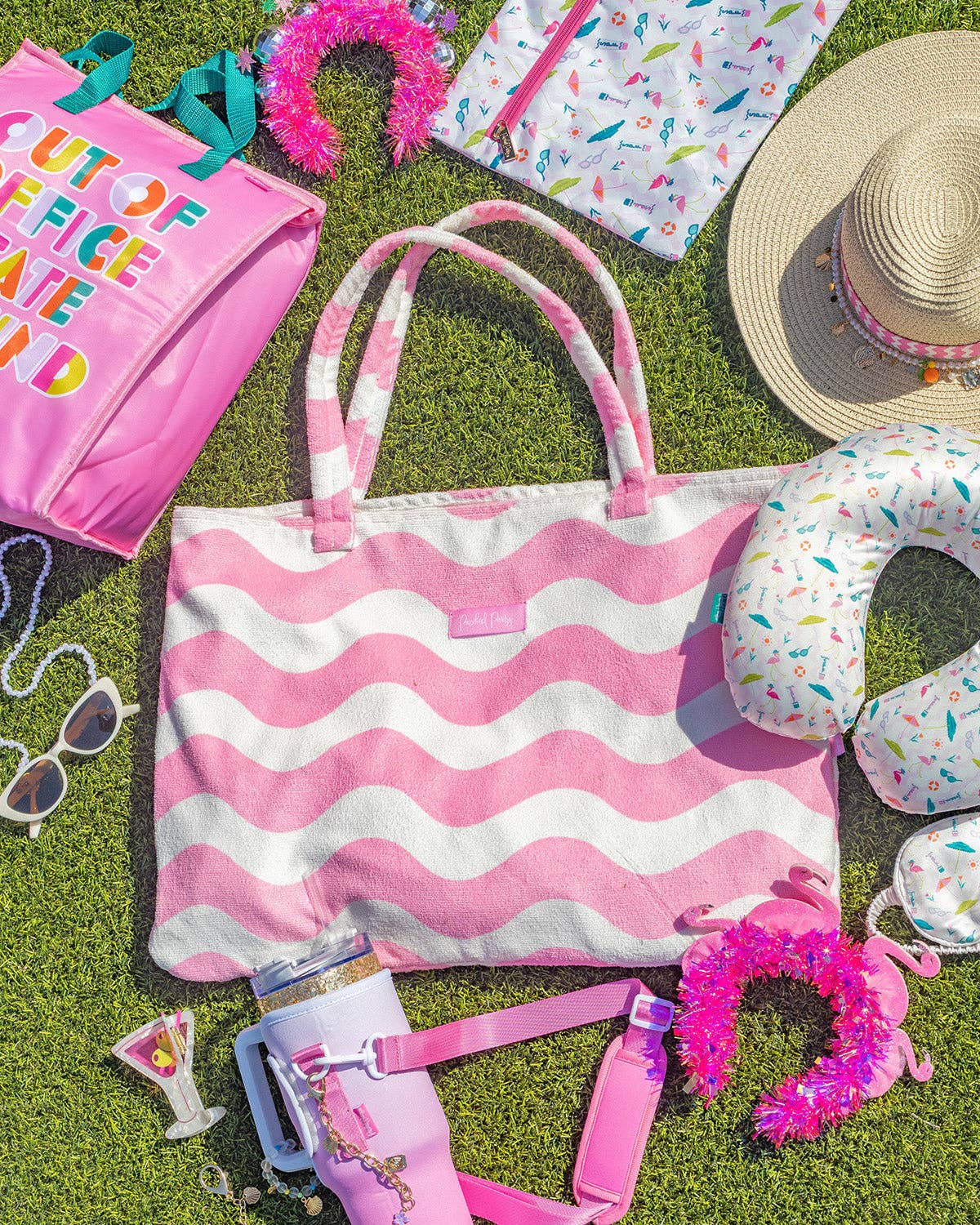 Wavy 2-in-1 Towel Tote Bag