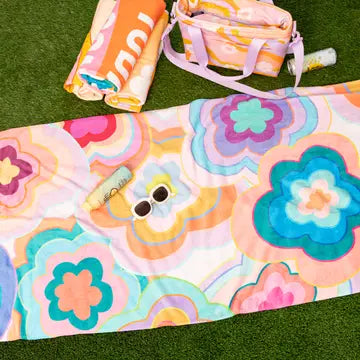 Beach Towel - Trippy Dippy Floral