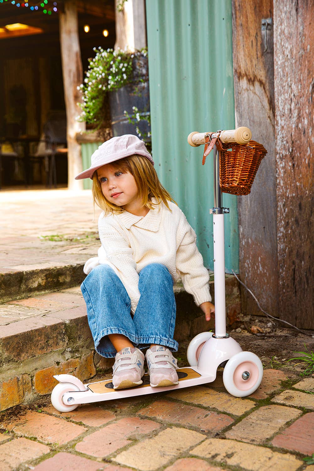BANWOOD 3-WHEEL SCOOTER VINTAGE - PINK
