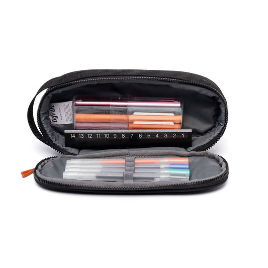 Row Pencil Case Vandra Black Ripstop