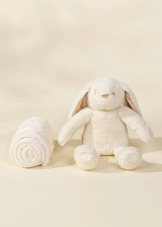 Rabbit Plush Toy Snuggling Blanket