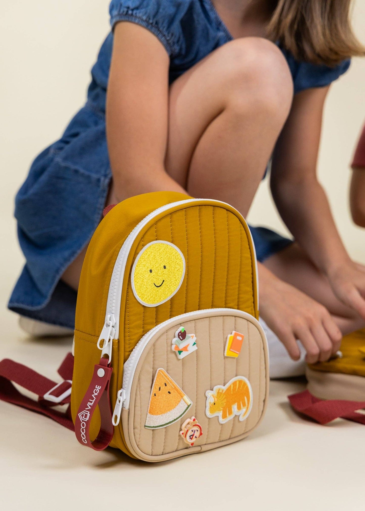 Washable Nylon Small Backpack  - Golden Hour