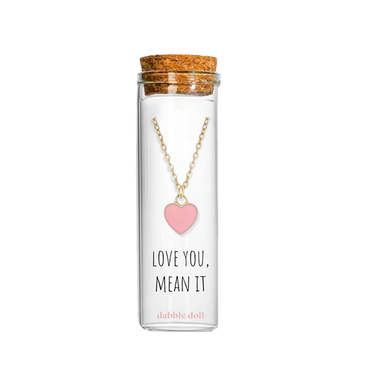 Heart Necklace in a Glass bottle